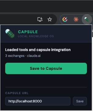 CapsuleBase Chrome extension popup